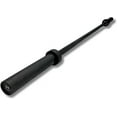 thumbnail image 1 of HulkFit Solid 2-Inch Olympic Bar Barbell Weight Lifting Bar, 500-Pound Capacity (Black, 5-Foot), 1 of 6