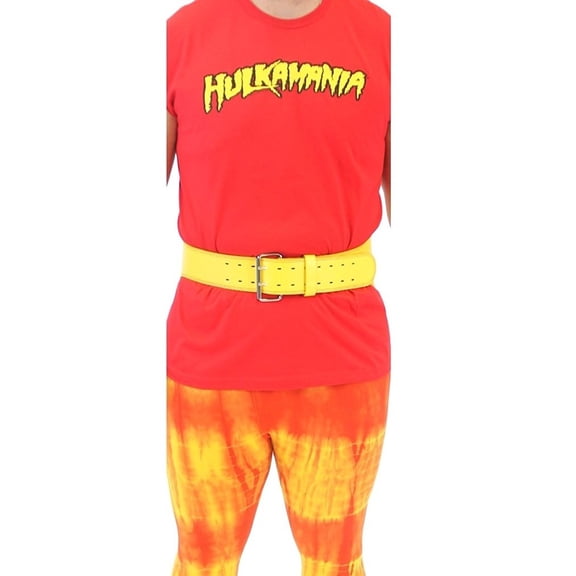Hulkamania Hulk Hogan Costume Wrestling Weight Belt