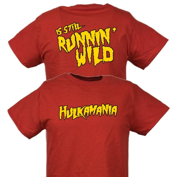 Hulkamania Still Runnin Wild Hulk Hogan Red T-shirt
