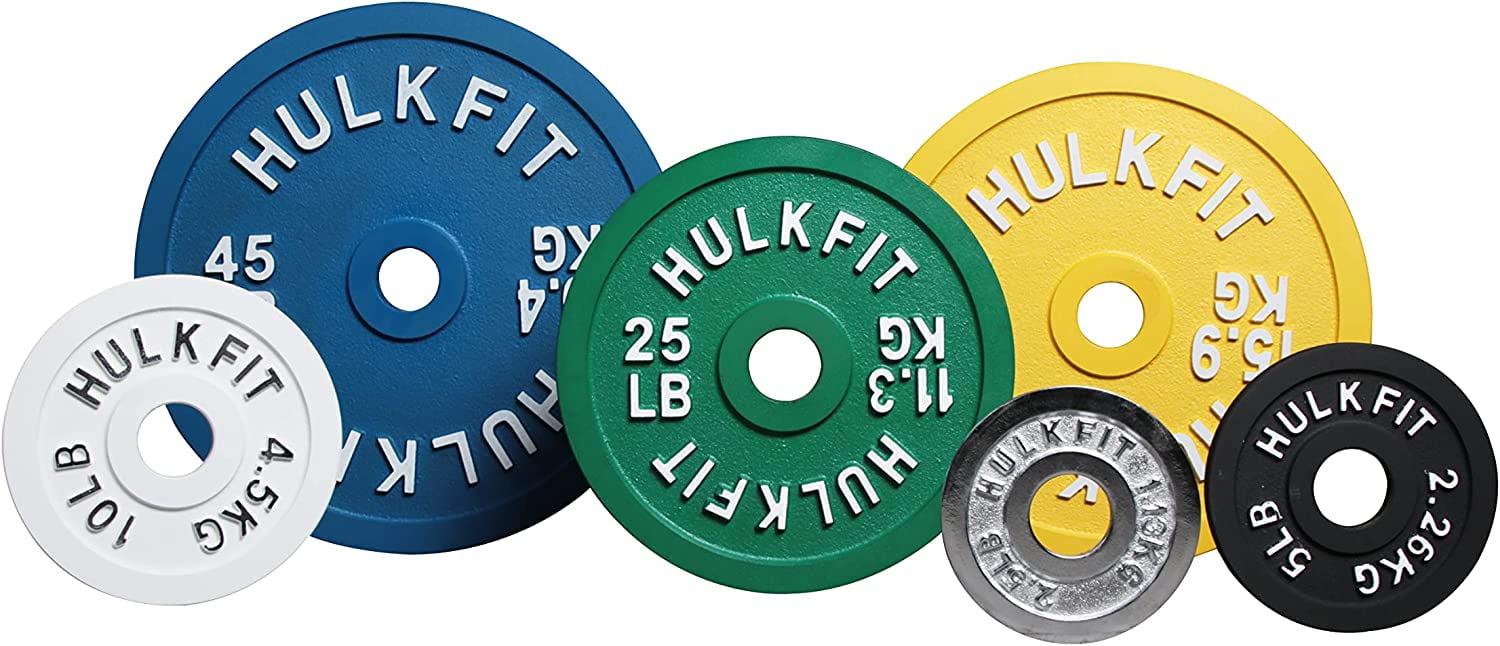 Hulkfit Calibrated Steel Weight Plates MultiColored 25 Pound Single