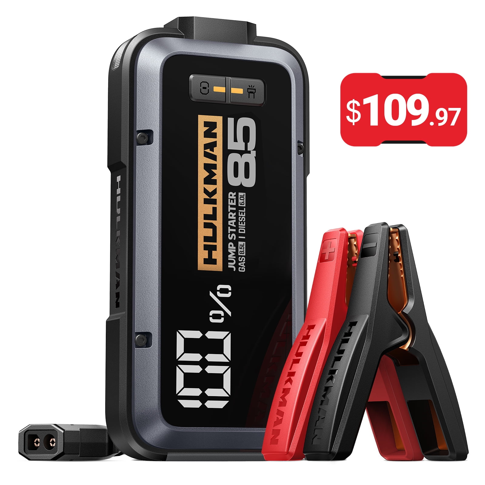 Hulkman Alpha 85 Jump Starter 2000 Amp Portable Car Starter w/LED