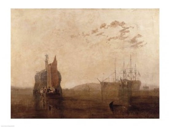 Hulks on the Tamar Canvas Art - JMW Turner (24 x 18)