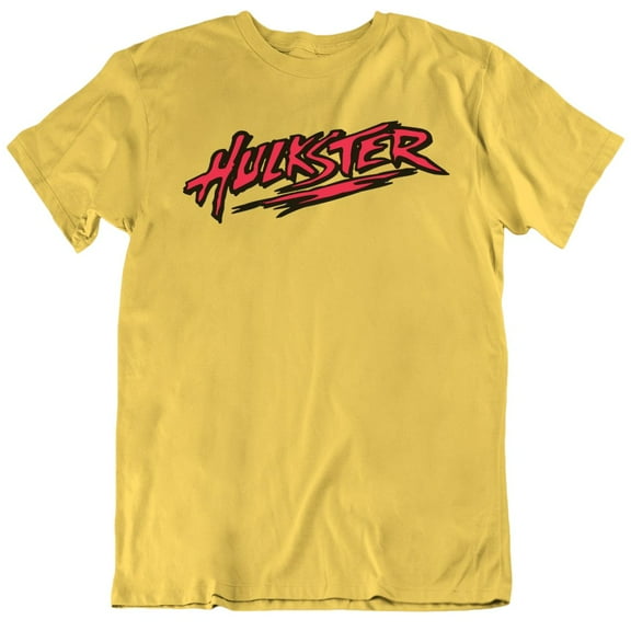 Hulkster Hulk Hogan Yellow Gold Boys Kids Youth T-shirt