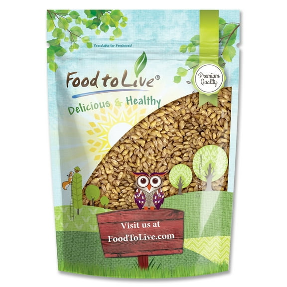 Hulled Barley, 1.5 Pounds Raw, Vegan by Food to Live