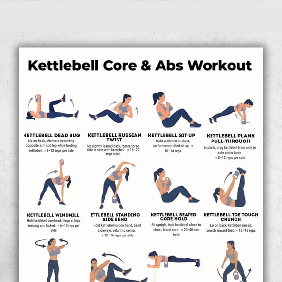 Hulling Core Muscle Group And Abdominal Muscle Training Poster, Hulling Abdominal Muscle Exercise Chart Poster, Core Strength Training Poster, Home Gym Poster poster