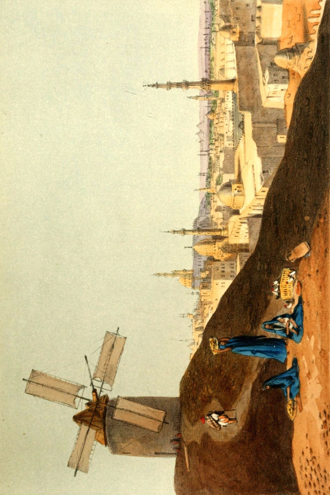 Hullmandel & Walton Lith Pilgrimage to the Temples and Tombs of Egypt Nubia and Palestine 1846 Cairo Canvas Art -  (24 x 36)