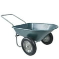 thumbnail image 1 of Huloretions 2 Wheel Wheelbarrow with Built-in Stand, 300 Pounds Capacity Yard Cart with 2 Large 15" Inflatable Wheels for Outdoor Lawn Yard Farm Ranch, 1 of 1