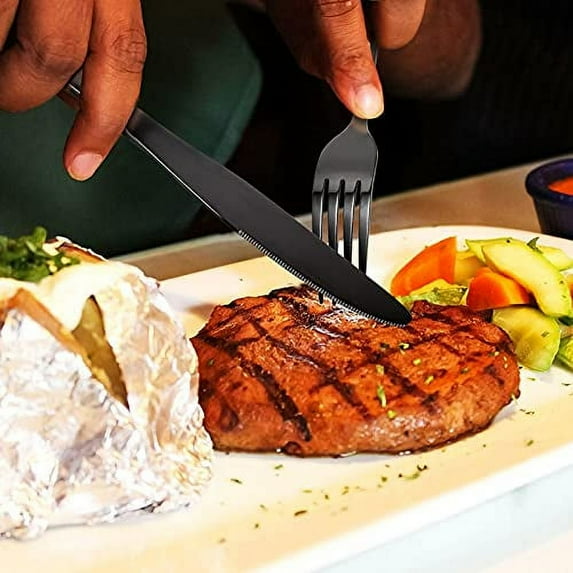 Huloretions 20 Piece Gold Silverware Set for 4, Stainless Steel Flatware Set Include Spoons Forks Knives Tableware Utensil Set,Durable Home Kitchen Eating Tableware Set