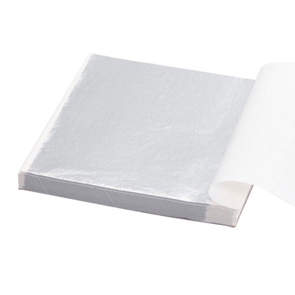 Huloretions 24K Gold Leaf Sheets, 100 Pages Imitation Gold Foil Sheets