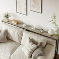 thumbnail image 1 of Huloretions 5.9" Narrow Sofa Table, Skinny Console Table with Storage,Slim Behind Couch Table for Living Room, Entryway, Hallway, Foyer, 1 of 8