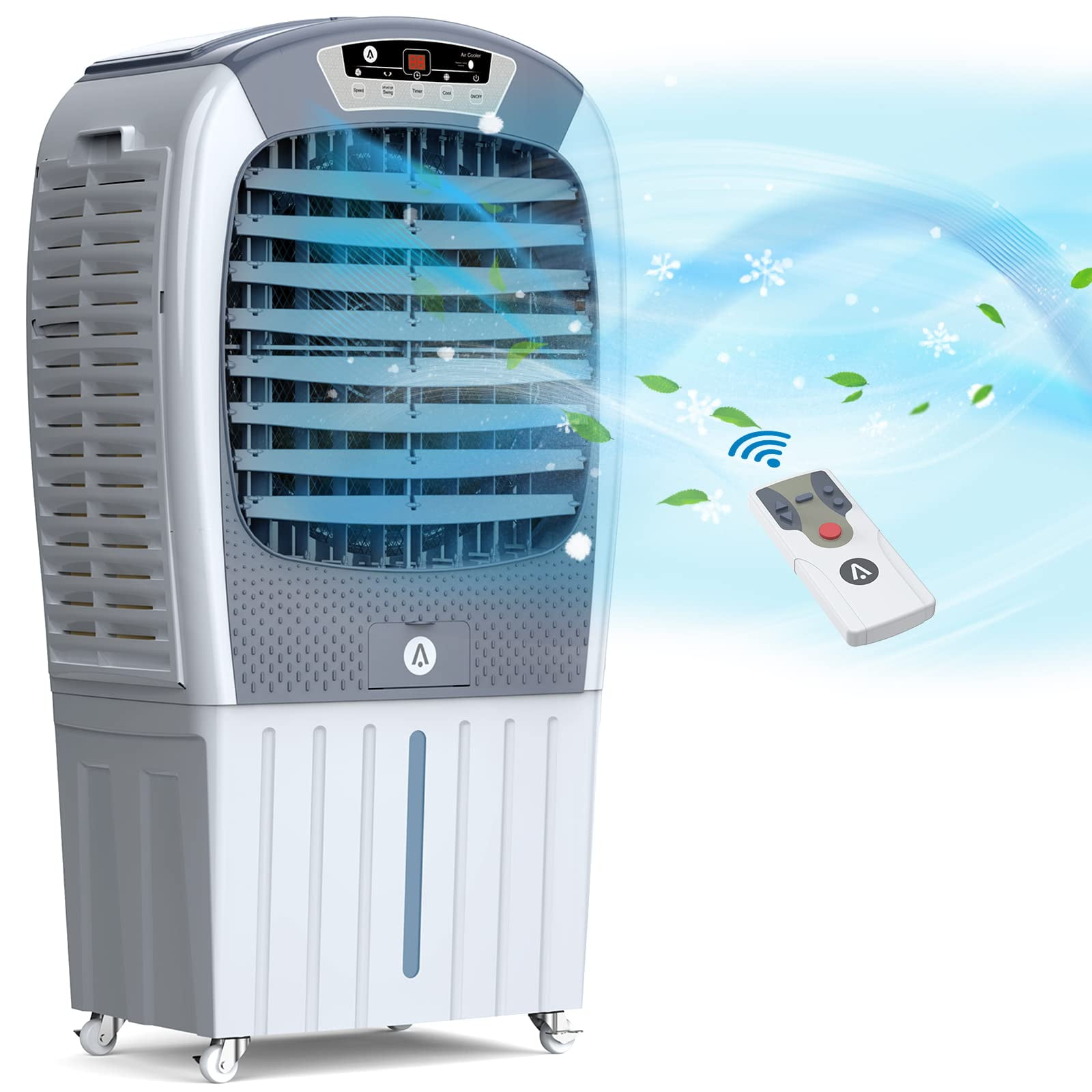 Huloretions Air Cooler 120W 3100CFM Cooler with 10 5 Gal Water Tank 24H Huloretions Air Cooler 120W 3100CFM Cooler with 10 5 Gal Water Tank 24H