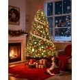 thumbnail image 1 of Huloretions Artificial Christmas Tree,Premium Pre-Lit Realistic Pine Holiday Decor w/1000 Branch Tip,Easy Assembly,Foldable Base, 1 of 6