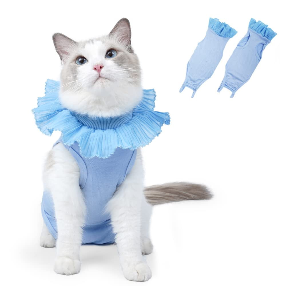 Huloretions Cat Recovery Suit for Spay Abdominal Wounds Skin Diseases