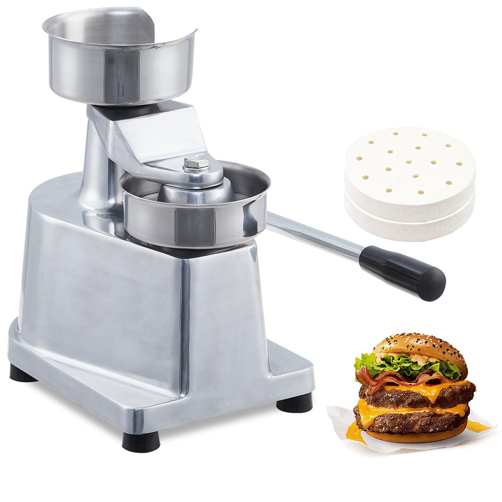 Huloretions Commercial Burger Patty Maker,4 5 6-inch Hamburger Beef 