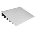 thumbnail image 1 of Huloretions Door Threshold Ramp,Portable Wheelchair Ramp 4" Rise Door Ramp Aluminum Entry Ramp or Doorways Rated 800 lbs Load Capacity for Wheelchair Scooters Power Chairs Walkers Metallic, 1 of 7