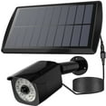 Huloretions Dummy Fake Security Camera With 11 LED Spotlight, Solar