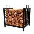 thumbnail image 1 of Huloretions Firewood Rack Stand,Heavy Duty Logs Holder for Outdoor Indoor,16.9in Fire Log Stacker Stand,Fireplace Metal Wood Pile Storage Stacker Organizer, 1 of 7