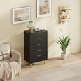 thumbnail image 1 of Huloretions Fluted Dresser for Bedroom with Drawers,Modern Chest of Drawers with Metal Handle,Wooden Dresser,Wood Closet Clothes Storage Organizer for Living Room,Hallway, 1 of 5