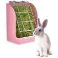 thumbnail image 1 of Huloretions Hay Feeder for Rabbit, Guinea Pig Hay Feeder with Heavy-Duty Metal Frame, Hanging Alfalfa and Timothy Hay Dispenser, Rabbit Cage Feeding Accessories, 1 of 7