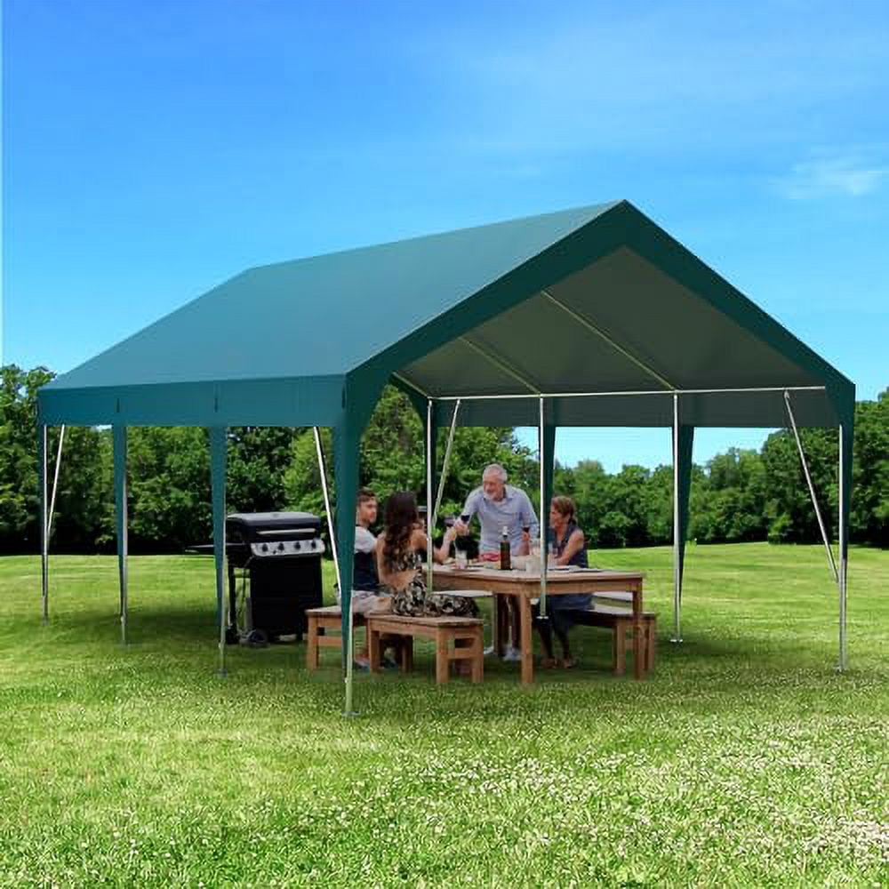Huloretions Heavy Duty Carport,10'x20'Portable Garage Car Canopy ...