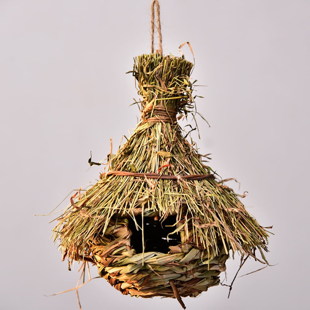 Huloretions Hummingbird House, Hand Woven Nest Hanging Birdhouses