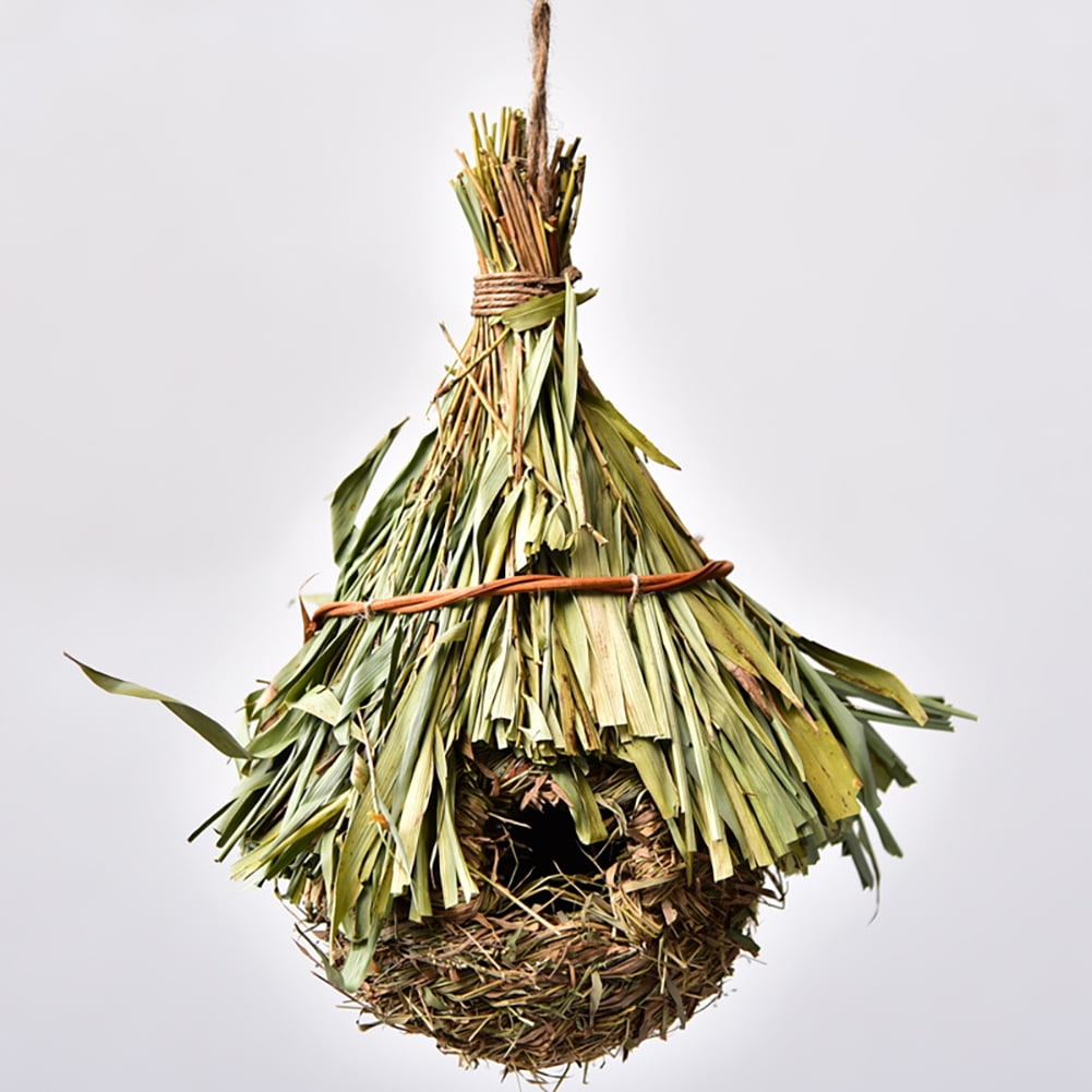 Huloretions Hummingbird House, Hand Woven Nest Hanging Birdhouses