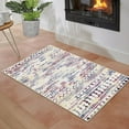 thumbnail image 1 of Huloretions Machine Washable Rugs, Ultra Soft Area Rug, Non Slip Rug Foldable, Stain Resistant Contemporary Area Rugs Geometric Area Rug for Entryway Hallway Laundry, 1 of 9