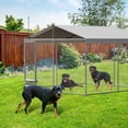 thumbnail image 1 of Huloretions Outdoor Dog Kennel,10x10ft Heavy Duty Dog Kennel Outdoor,With Waterproof Cover & Lockable Door,Large Outdoor Dog Kennel,Outside  Dog Kennel With Roof,Outside Kennel For Large Dogs, 1 of 6