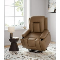 Huloretions Power Lift Recliner Chair,Electric Power Lift Recliner Chair For Elderly With Massage And Heat,Spacious Seat,Ergonomic Lounge Chair Single Sofa With 2 Cup Holders Side Pocket