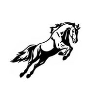 Huloretions Running Horse Sticker, Car Decals Reflective Car Sticker Room Wall Decor, Universal Waterproof Window Decal Exterior Decor