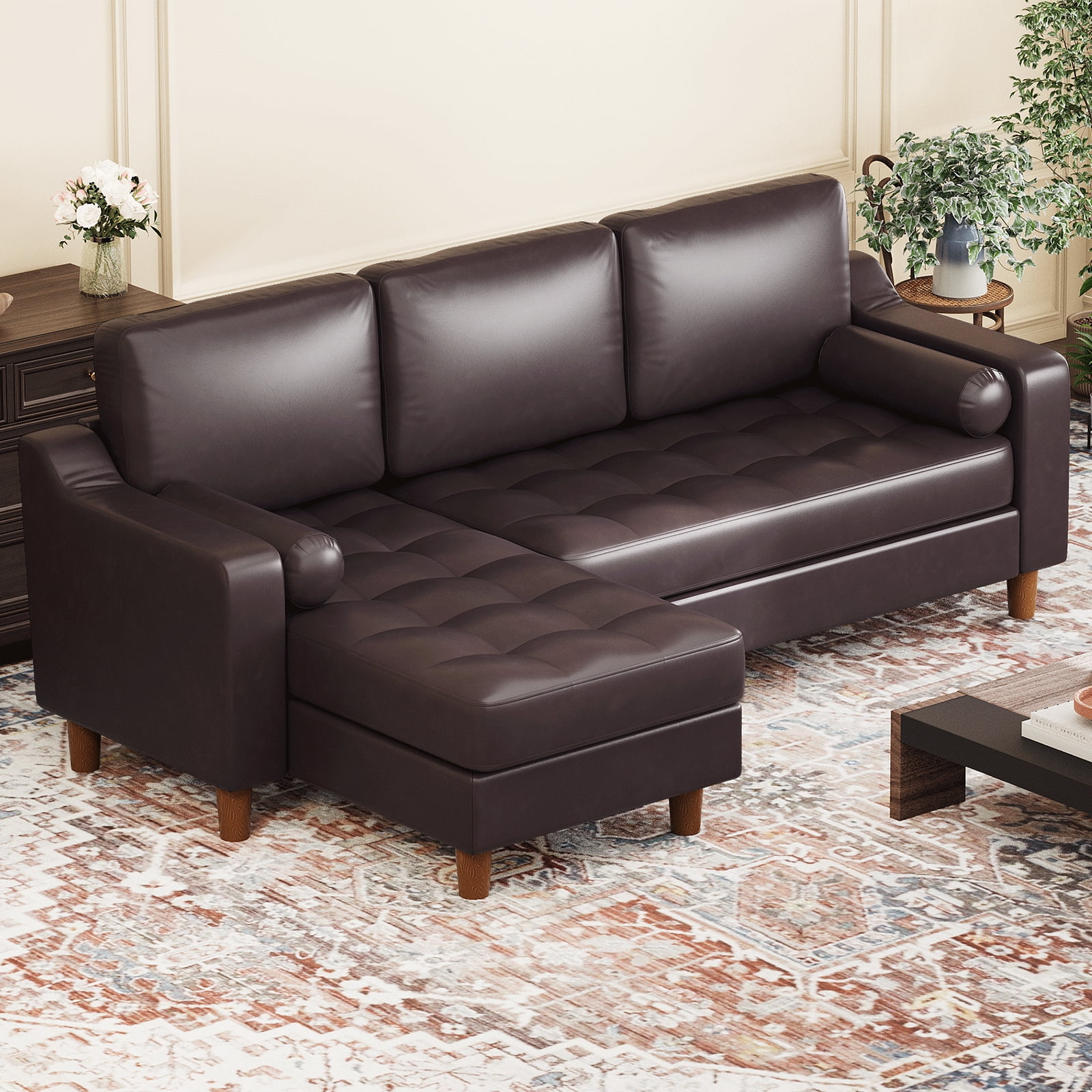 Huloretions Sectional Sofa,L-Shaped Sectional Sofa,Modern L Shaped