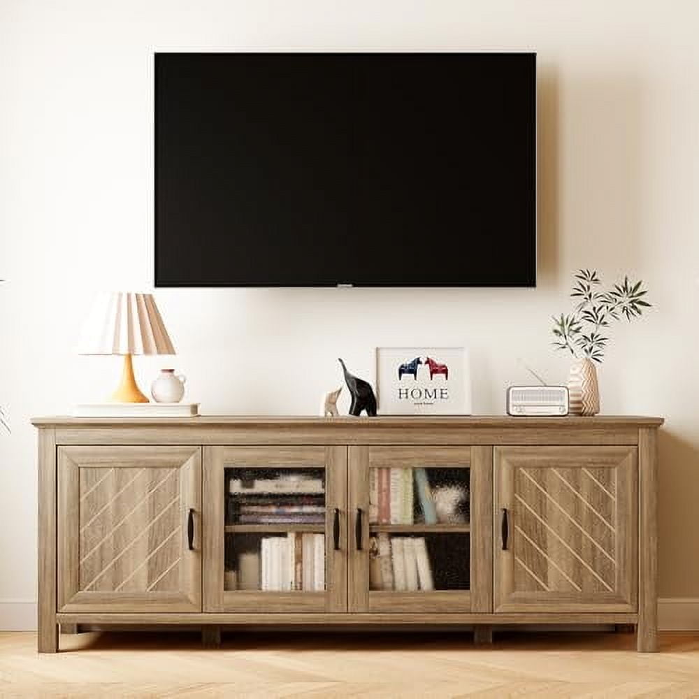 Huloretions TV Stand for 65 Inch TV,Entertainment Center with Storage ...