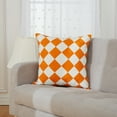 thumbnail image 1 of Huloretions Throw Pillow Covers 18 x 18 Set of 2,Home Throw Pillow Covers,Checkered Embroidered Couch Pillow,Decorative Pillows Square Cushion Covers for Sofa Couch Bed Living Room, 1 of 9