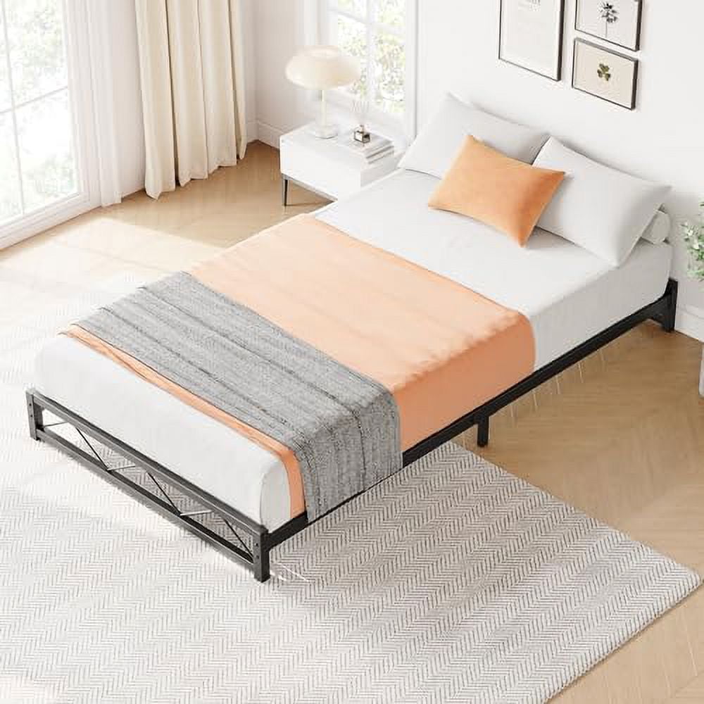 Twin size Modern Low Profile Heavy Duty Metal Platform Bed Frame main image 0