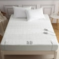 thumbnail image 1 of Huloretions Twin Heated Mattress Pad - Air Layer Electric Mattress Pad Cover Twin Size with 5 Heat Settings & 10 hr Timer Auto Off, Deep Pocket Bed Warmer Washable Heating Mattress Pad 39"x75", White, 1 of 9