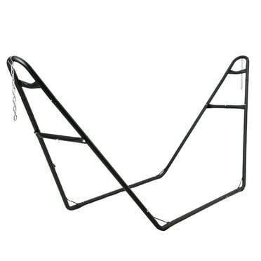 Huloretions Universal 2 Person Hammock Stand,Heavy Duty Steel Hammock Stand,Outdoor Indoor Adjustable Portable Hammock Stand with Chain Hook and Carrying Bag,550 lbs Capacity
