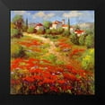 thumbnail image 1 of Hulsey 15x15 Black Modern Framed Museum Art Print Titled - Country Village II, 1 of 4