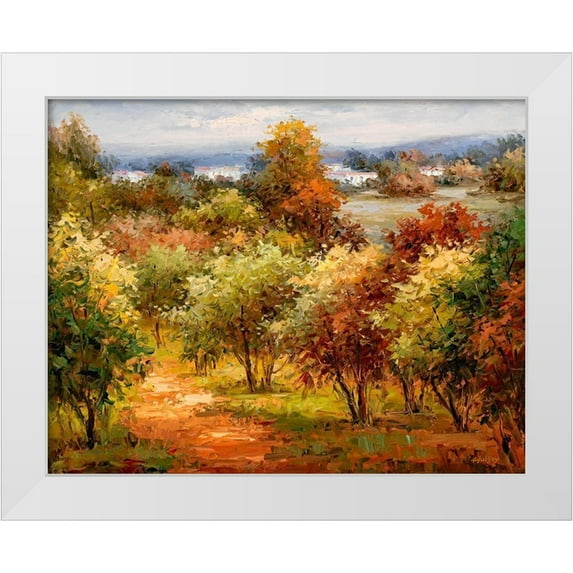 Hulsey 18x15 White Modern Wood Framed Museum Art Print Titled - Autumn Colors I