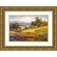 thumbnail image 1 of Hulsey 24x17 Gold Ornate Wood Framed with Double Matting Museum Art Print Titled - Campo Di Fiore I, 1 of 4