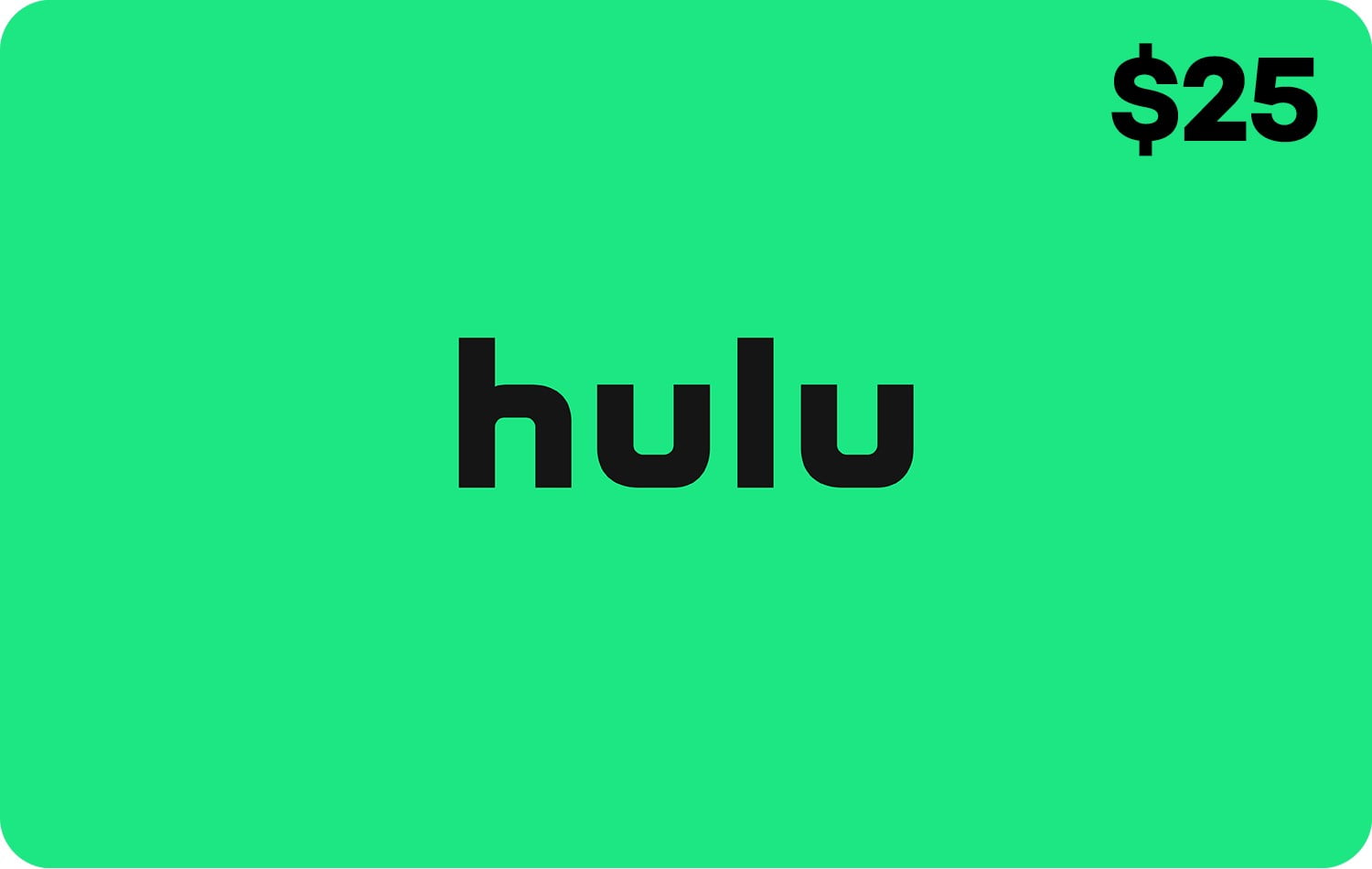 Hulu $25 eGift Card [Email Delivery]