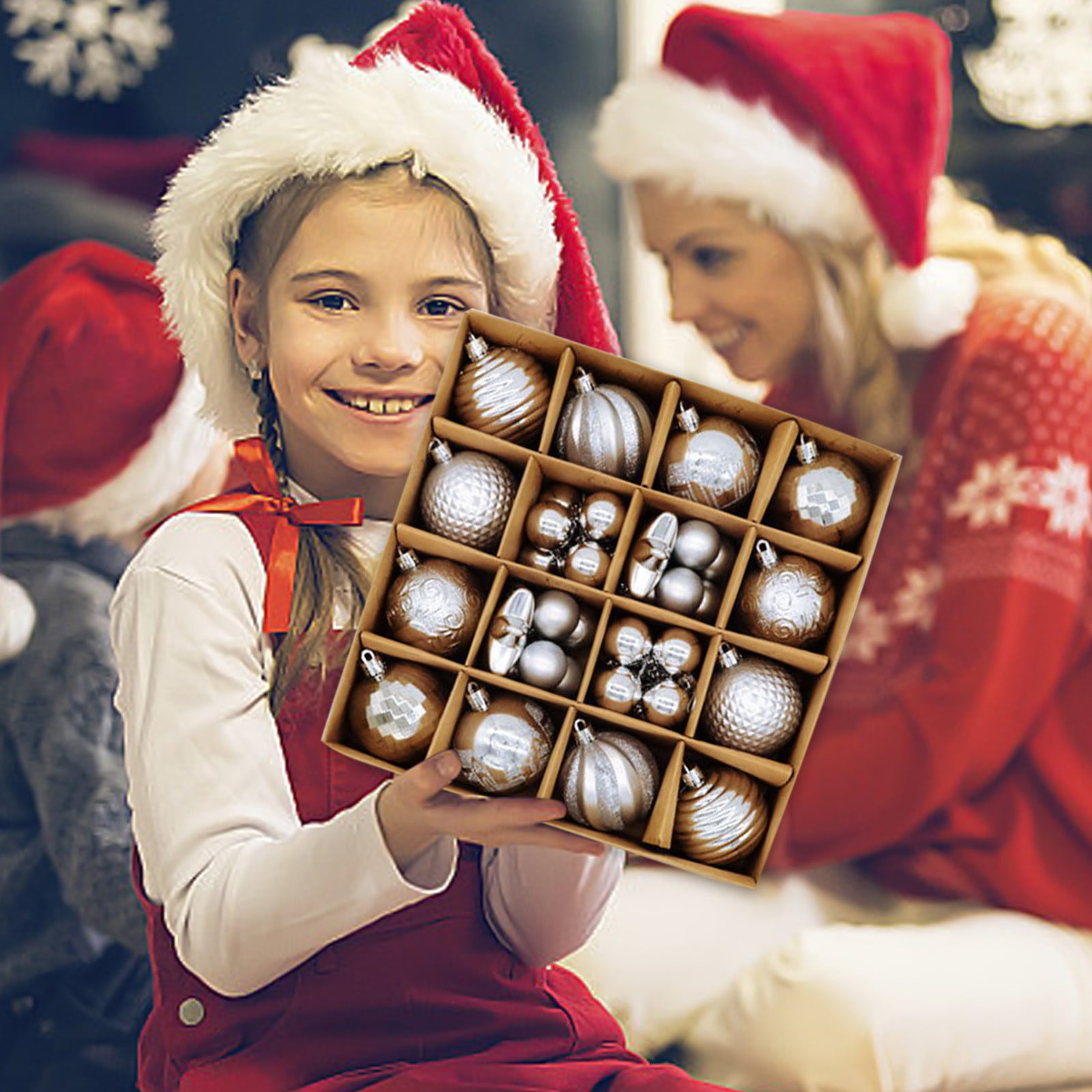 Hulucky 42PCS Christmas Decorations Indoor,Hanging Ornaments Big