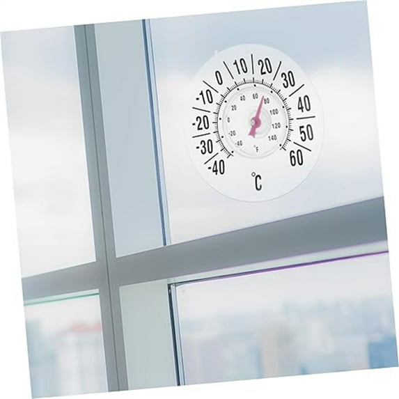 Hulucky Mechanical Window Thermometer with Suction Cup for Indoor Outdoor Temperature Measurement for Tools/Office(Multicolor)