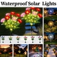thumbnail image 1 of Hulucky Outdoor Solar Lights, 27.56in 200LED Waterproof Garden Lights Decor for Outside Fireworks Lights Solar Powered for Yard, Patio, Pathway, Walkway, Balcony, 1 of 9