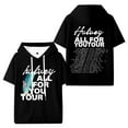 thumbnail image 1 of Hulvey All For You Tour Hooded Short Sleeved Shirt Hip Hop Tshirt Men Womens Hoody, 1 of 2