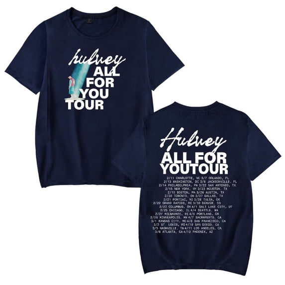 Hulvey All for You Tour 2025 Merch T-Shirt Women Men Casual Crewneck Short Sleeve Fashion Tee