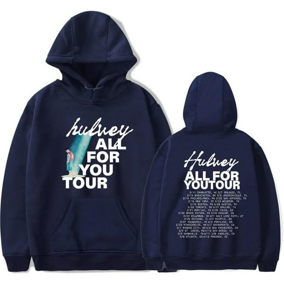 Hulvey All for You Tour Merch Hoodie Pockets Drawstring Unisex Hooded Sweatshirt Fashion Clothing