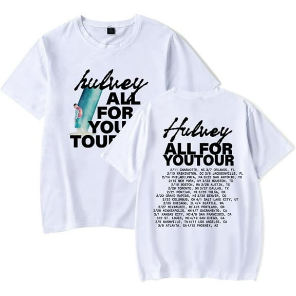Hulvey All for You Tour Merch Short Sleeve T-shirt Unisex Fashion Crew Neck Top