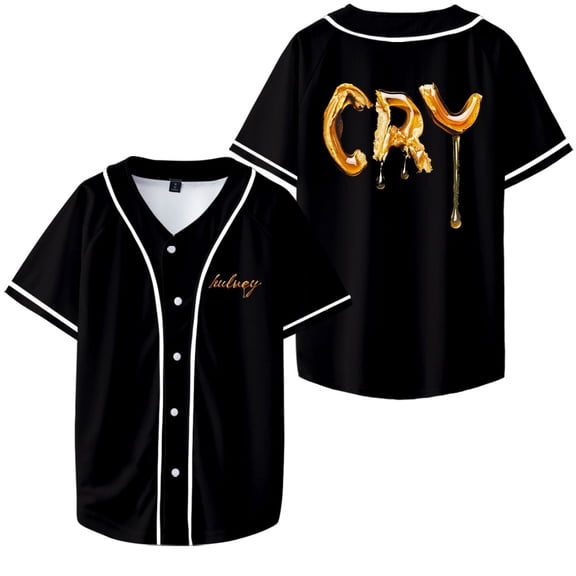 Hulvey Baseball Jacket Honey Tear Heavyweight Merch Unisex Fashion Casual Short Sleeve Clothing