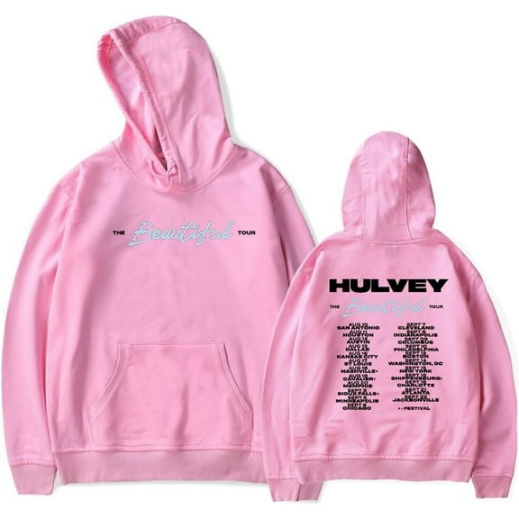 Hulvey Beautiful Tour Merch Hoodie Pockets Drawstring Unisex Hooded Sweatshirt Fashion Clothing