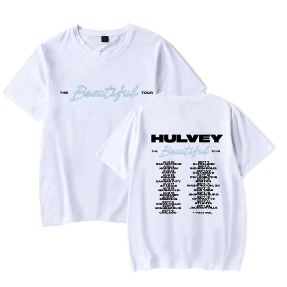 Hulvey Beautiful Tour T-Shirts Merch Women Clothes Trend Casual Short Sleeve Top